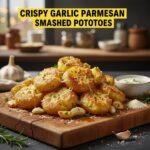 Crispy Garlic Parmesan Smashed Potatoes