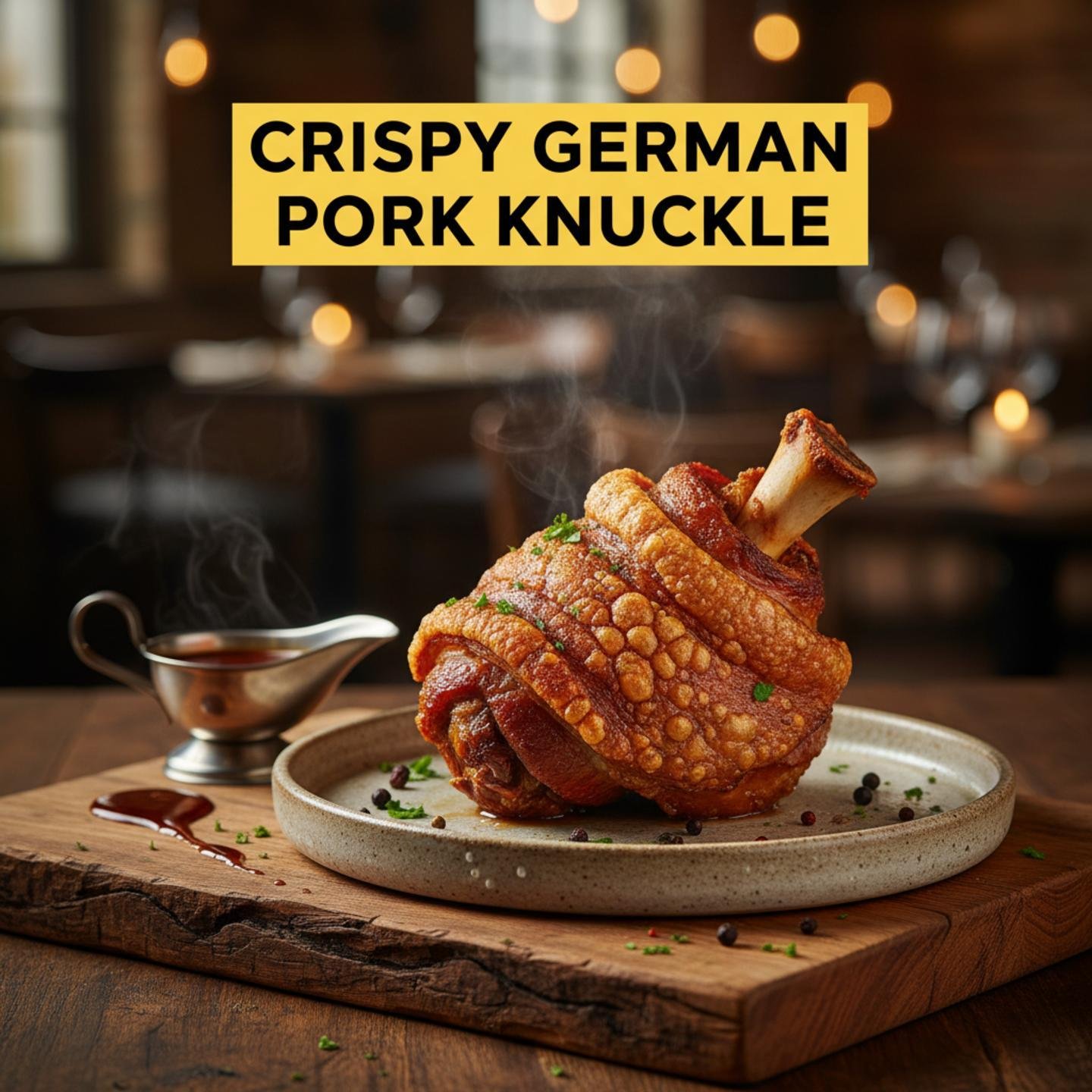 Crispy German Pork Knuckle (Schweinshaxe)