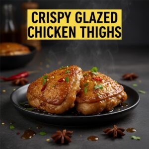 Crispy Glazed Chicken Thighs