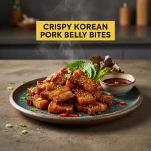 Crispy Korean Pork Belly Bites