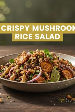Crispy Mushroom Rice Salad