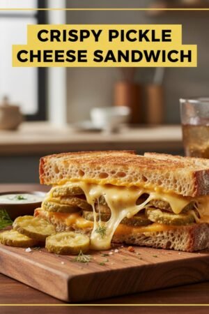 Crispy Pickle Cheese Sandwich
