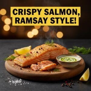 Crispy Salmon, Ramsay Style!