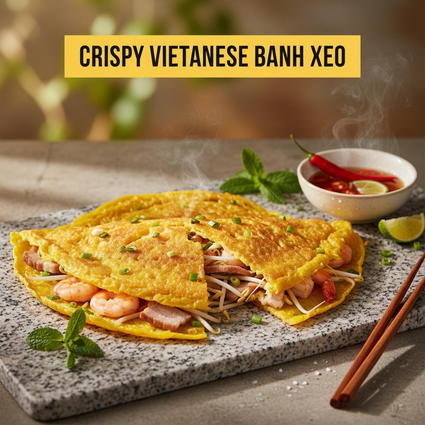 Crispy Vietnamese Banh Xeo