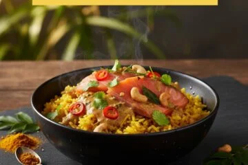 Curried Smoked Salmon Rice Bowl