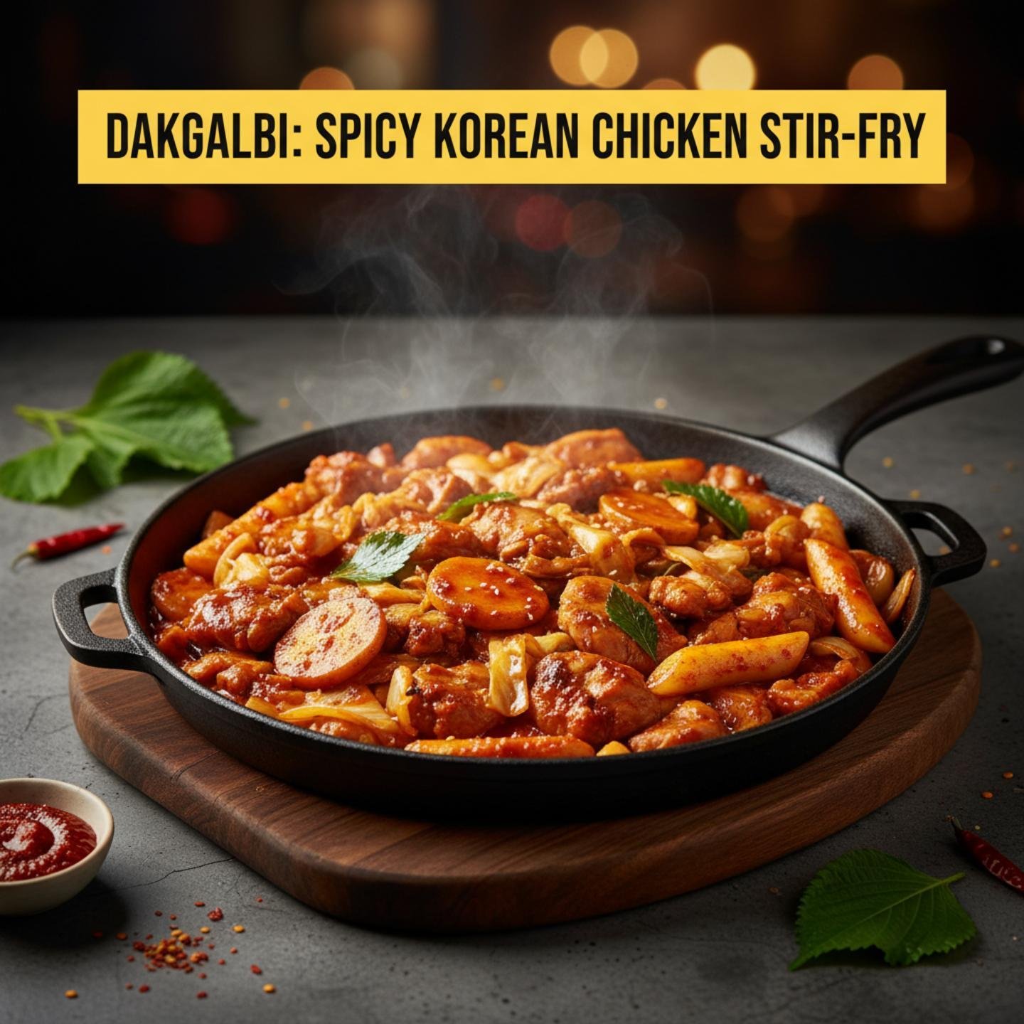 Dakgalbi: Spicy Korean Chicken Stir-fry