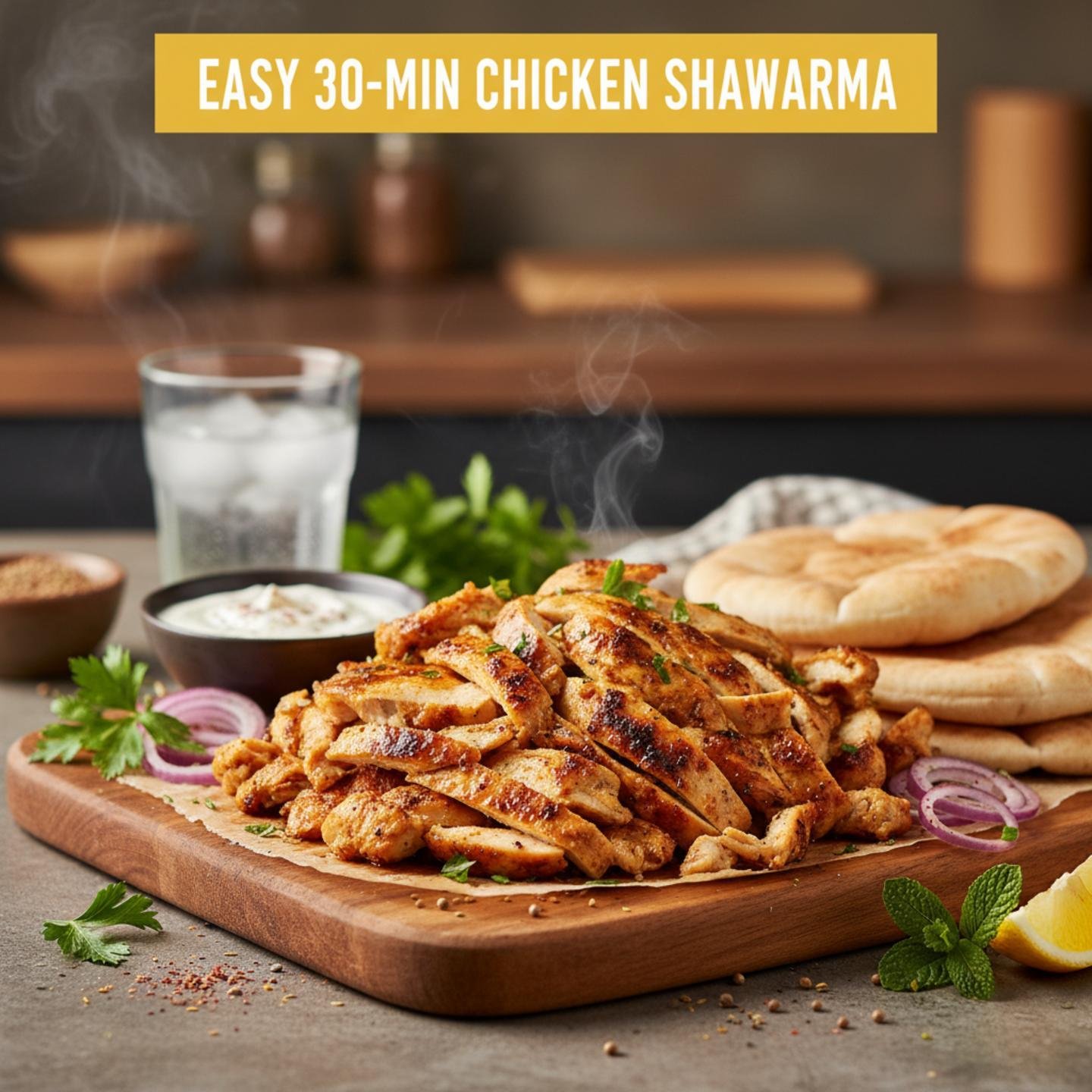 Easy 30-Min Chicken Shawarma