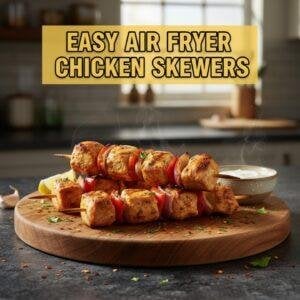 Easy Air Fryer Chicken Skewers