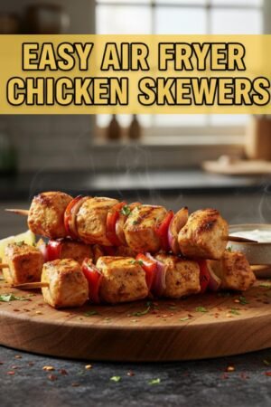 Easy Air Fryer Chicken Skewers