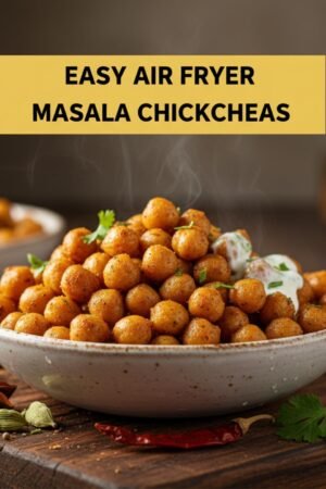 Easy Air Fryer Masala Chickpeas