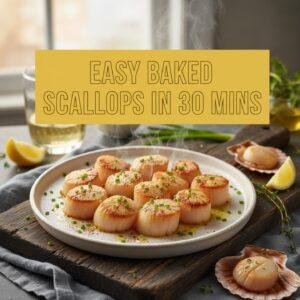 Easy Baked Scallops in 30 Mins