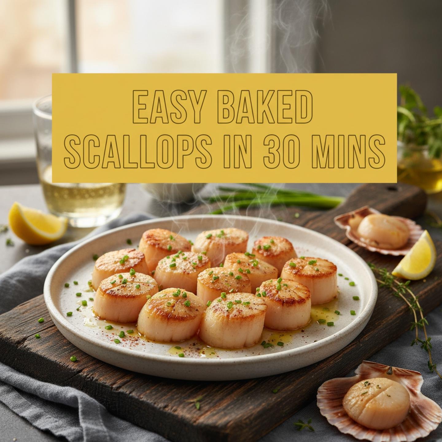 Easy Baked Scallops in 30 Mins