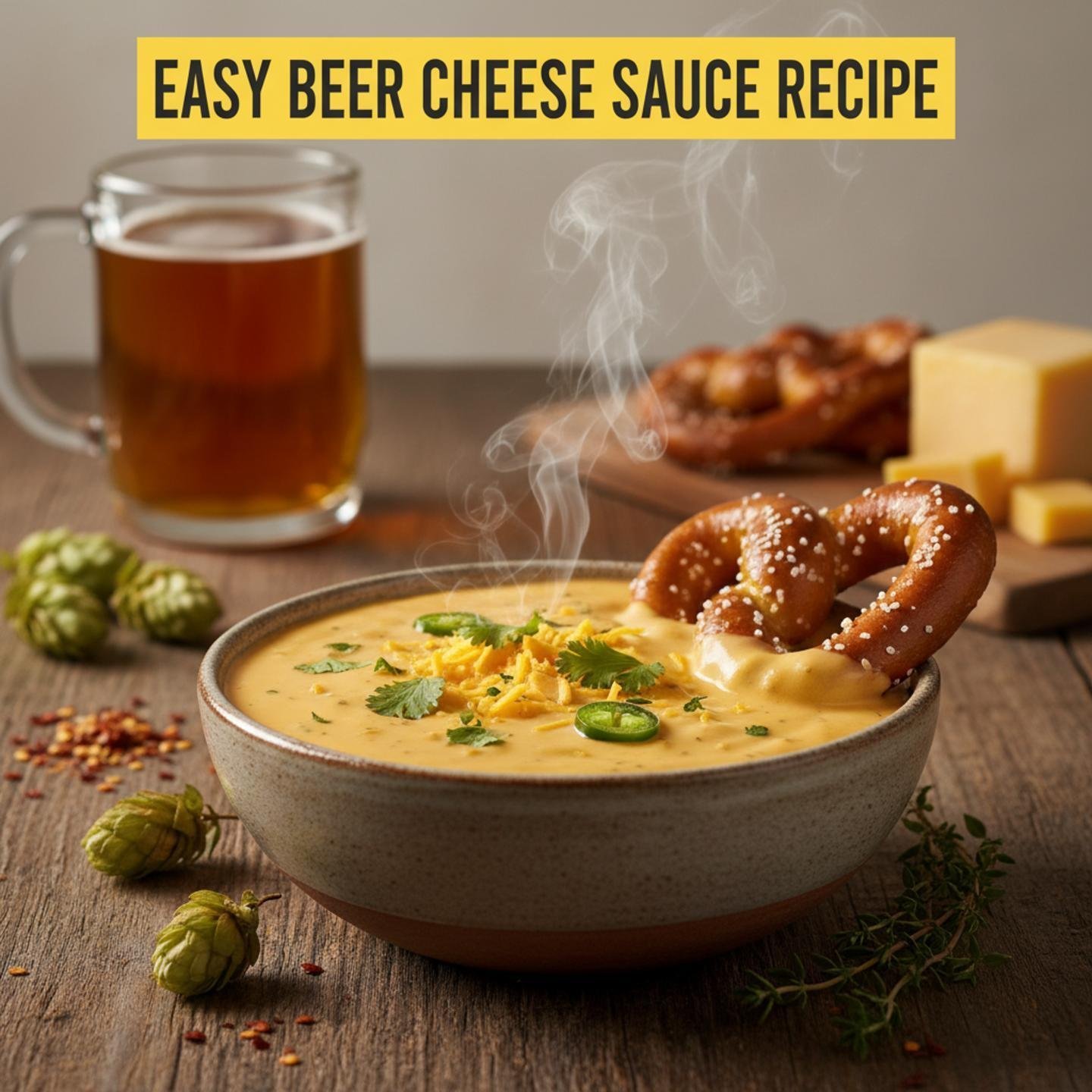 Easy Beer Cheese Sauce Recipe