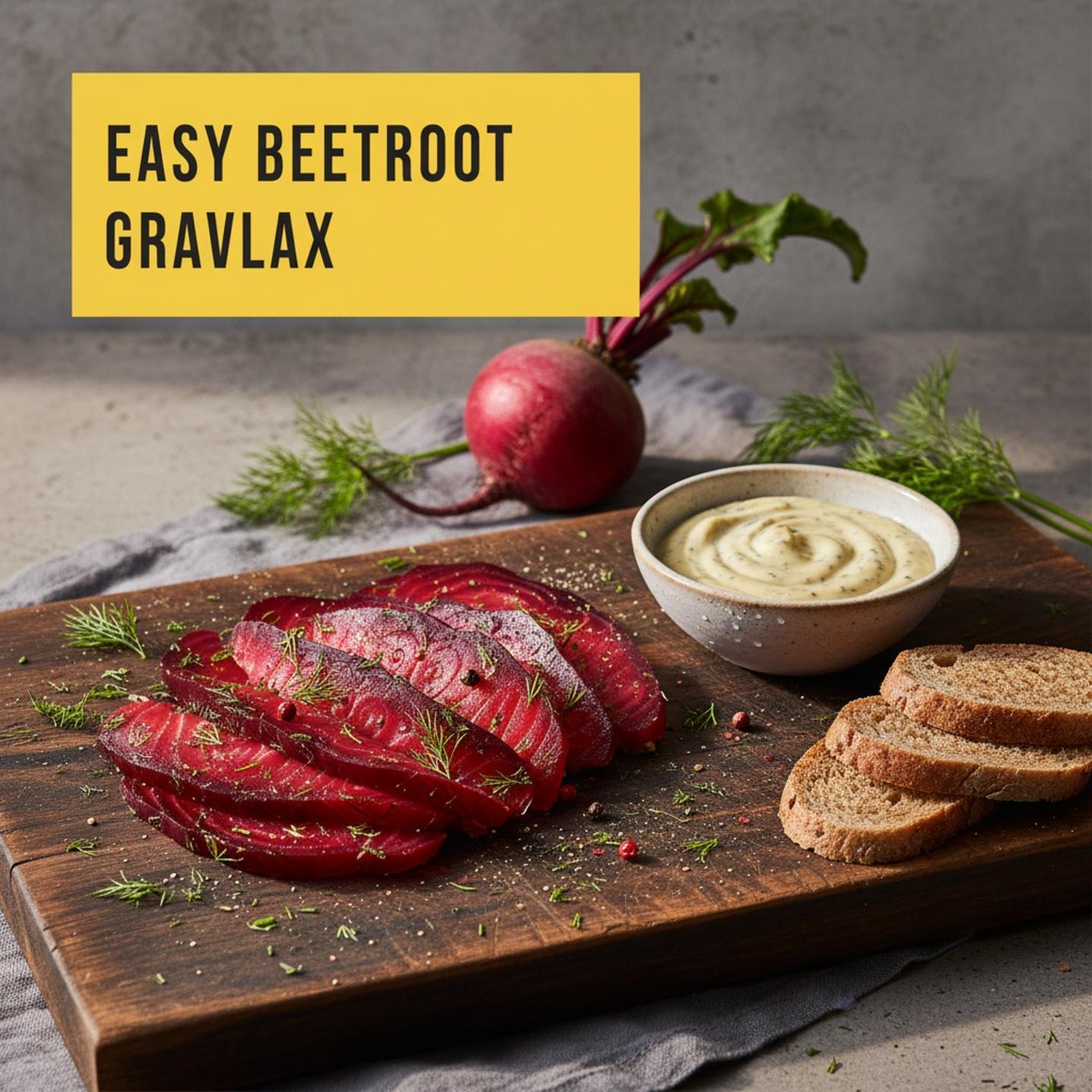 Easy Beetroot Salmon Gravlax