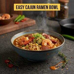 Easy Cajun Ramen Bowl
