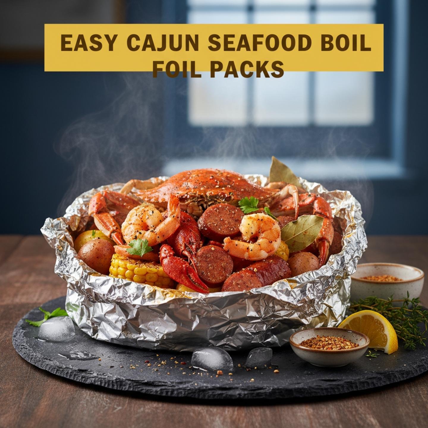 Easy Cajun Seafood Boil Foil Packs