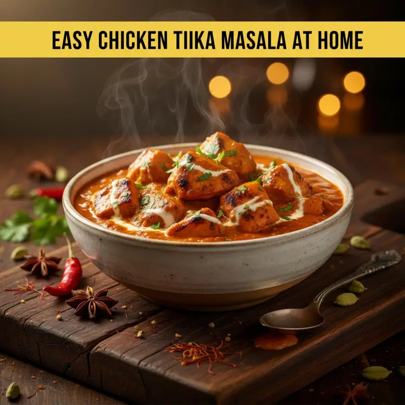 Easy Chicken Tikka Masala at Home