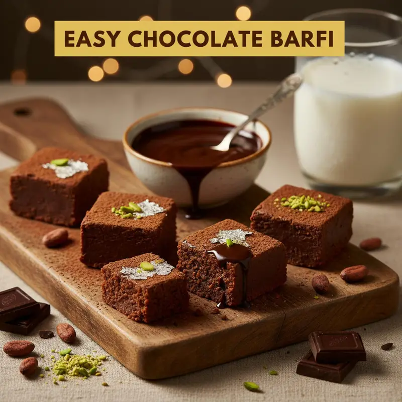 Easy Chocolate Barfi