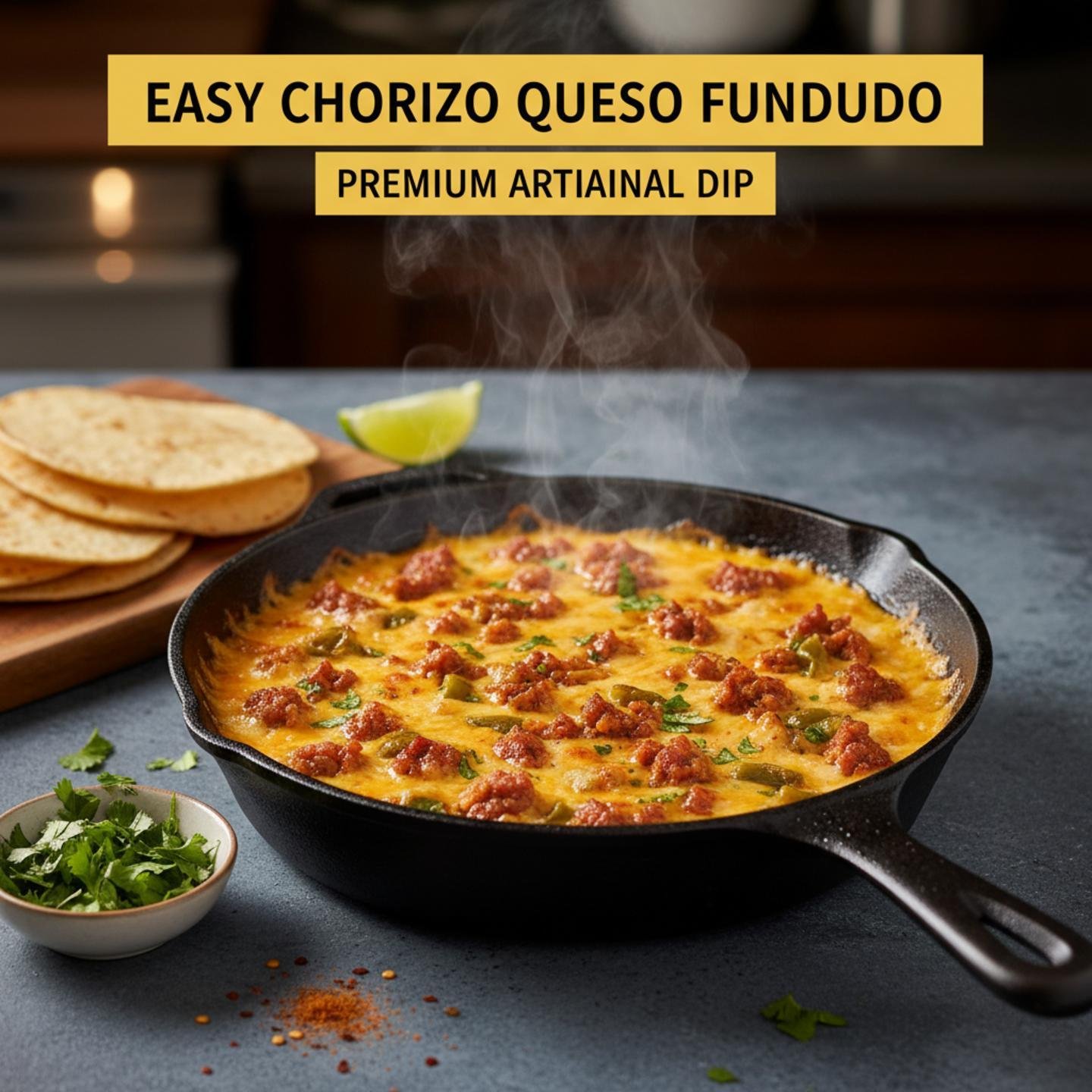 Easy Chorizo Queso Fundido