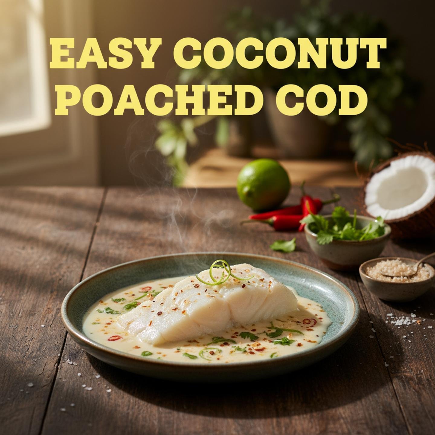 Easy Coconut Poached Cod
