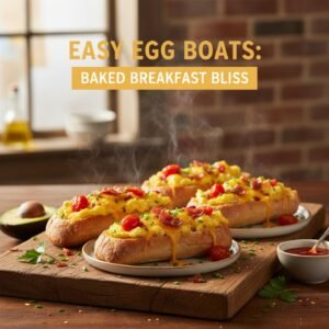 Easy Egg Boats: Baked Breakfast Bliss