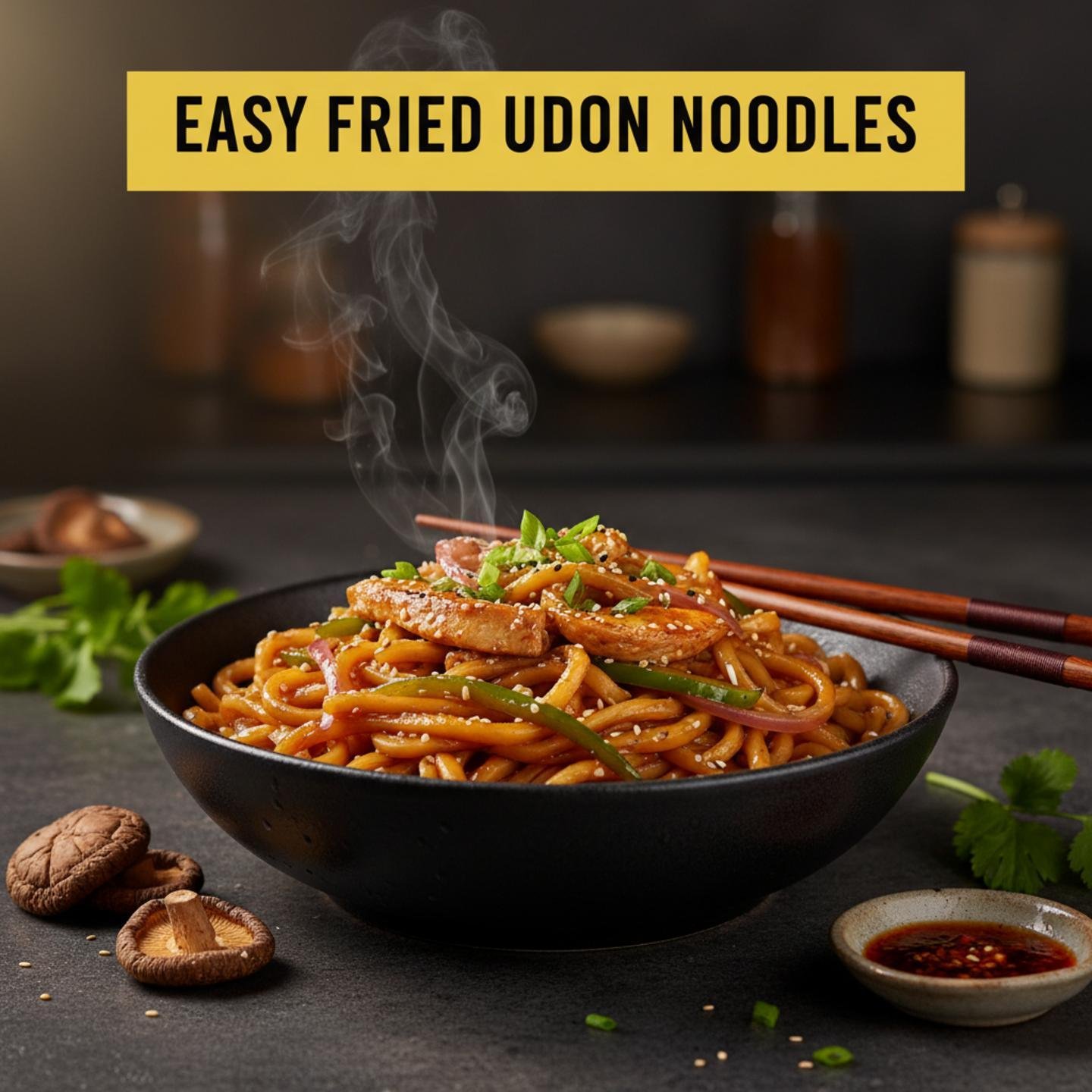 Easy Fried Udon Noodles