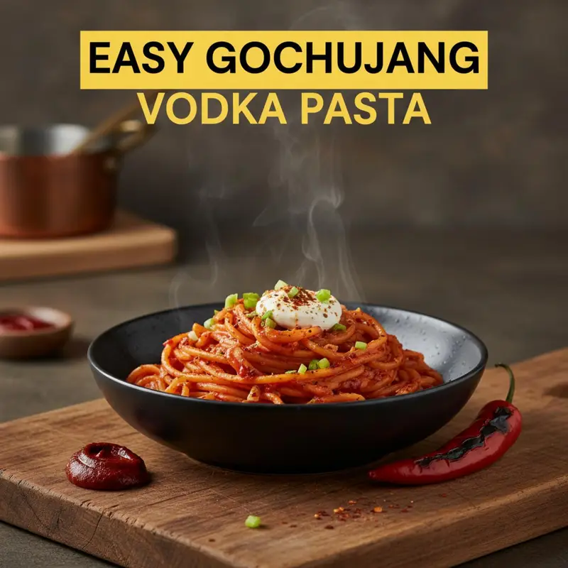 Easy Gochujang Vodka Pasta