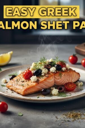 Easy Greek Salmon Sheet Pan