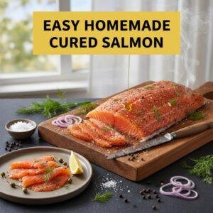 Easy Homemade Cured Salmon