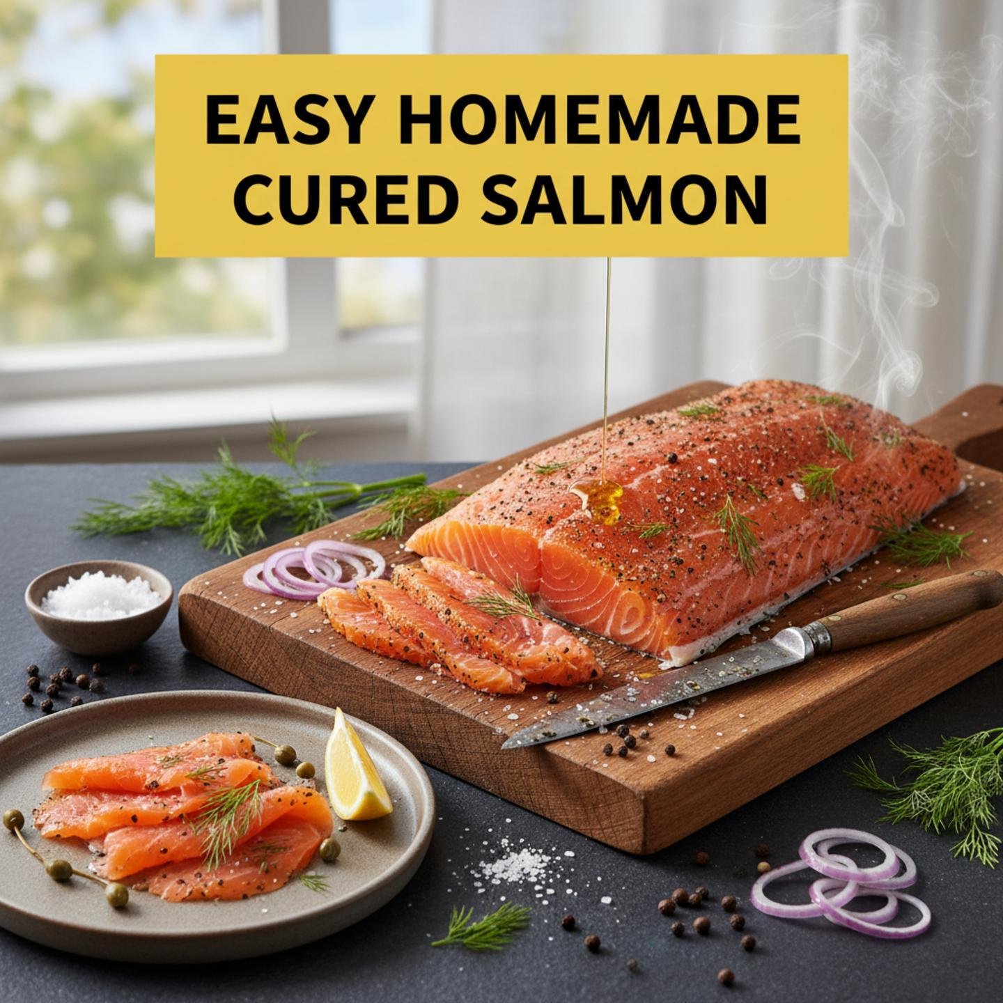 Easy Homemade Cured Salmon