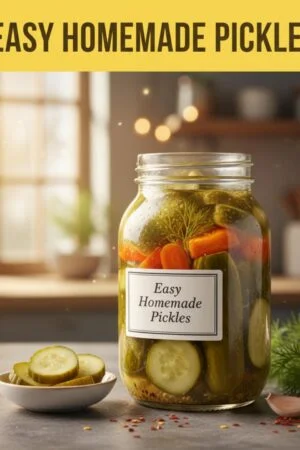 Easy Homemade Pickles