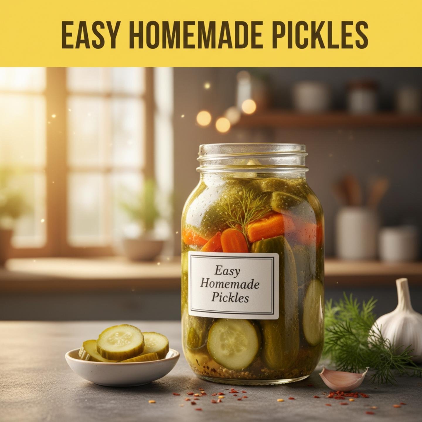Easy Homemade Pickles