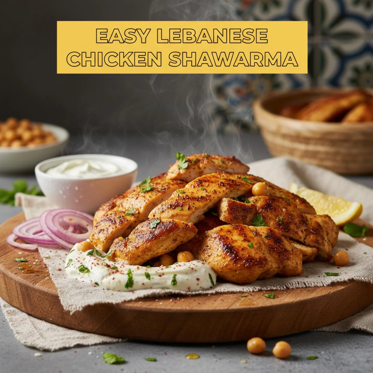 Easy Lebanese Chicken Shawarma