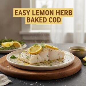 Easy Lemon Herb Baked Cod