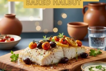 Easy Mediterranean Baked Halibut