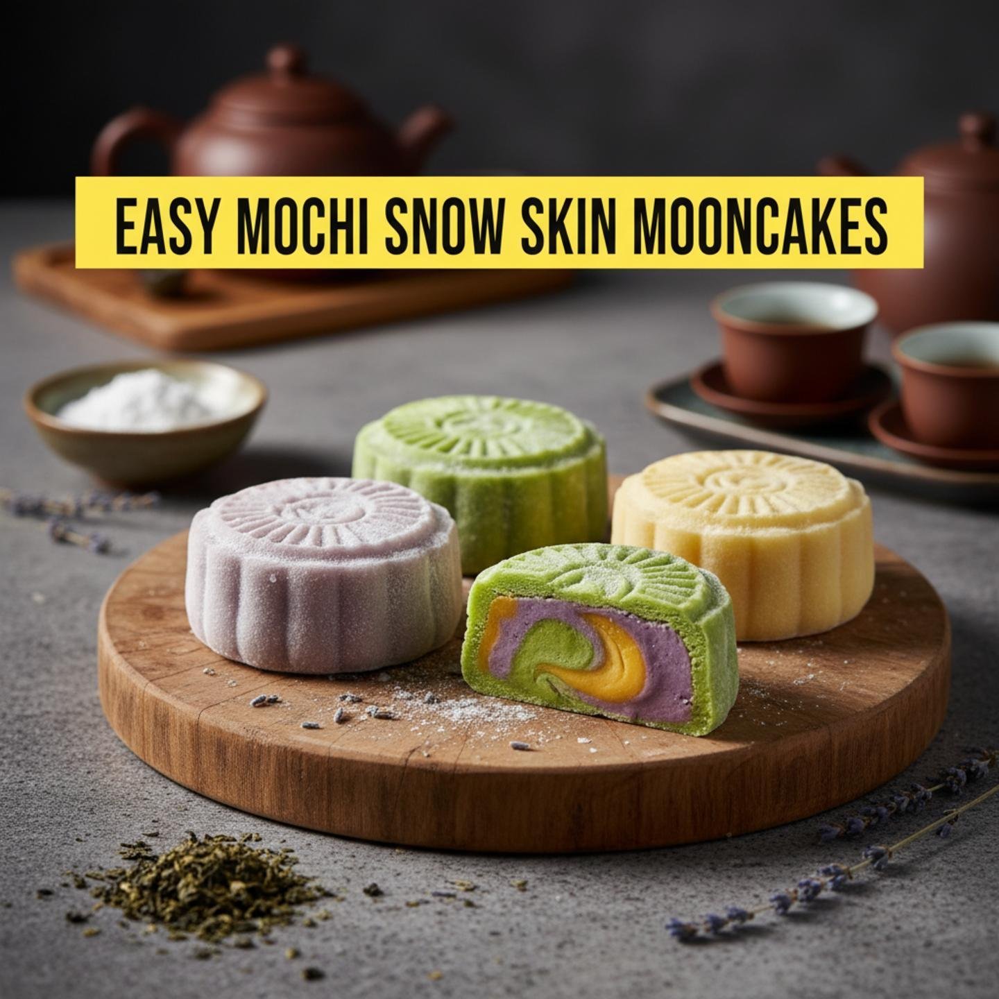 Easy Mochi Snow Skin Mooncakes