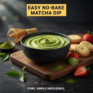 Easy No-Bake Matcha Dip