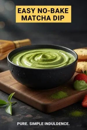 Easy No-Bake Matcha Dip