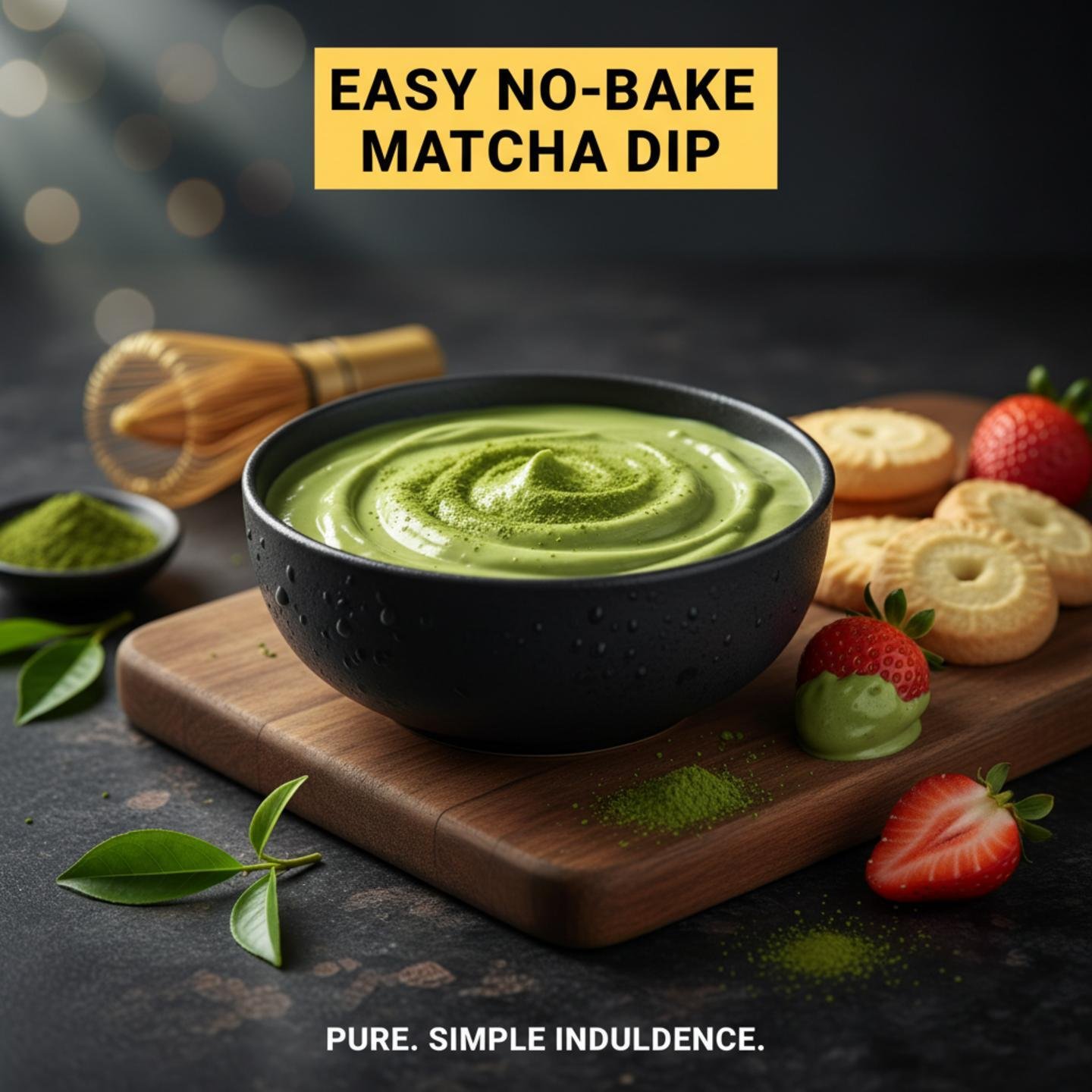 Easy No-Bake Matcha Dip