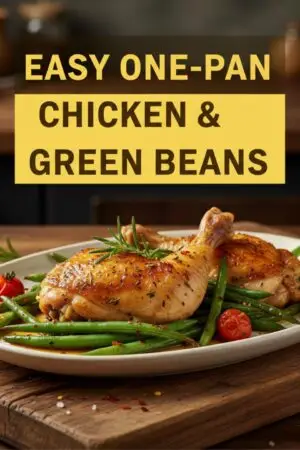 Easy One-Pan Chicken & Green Beans