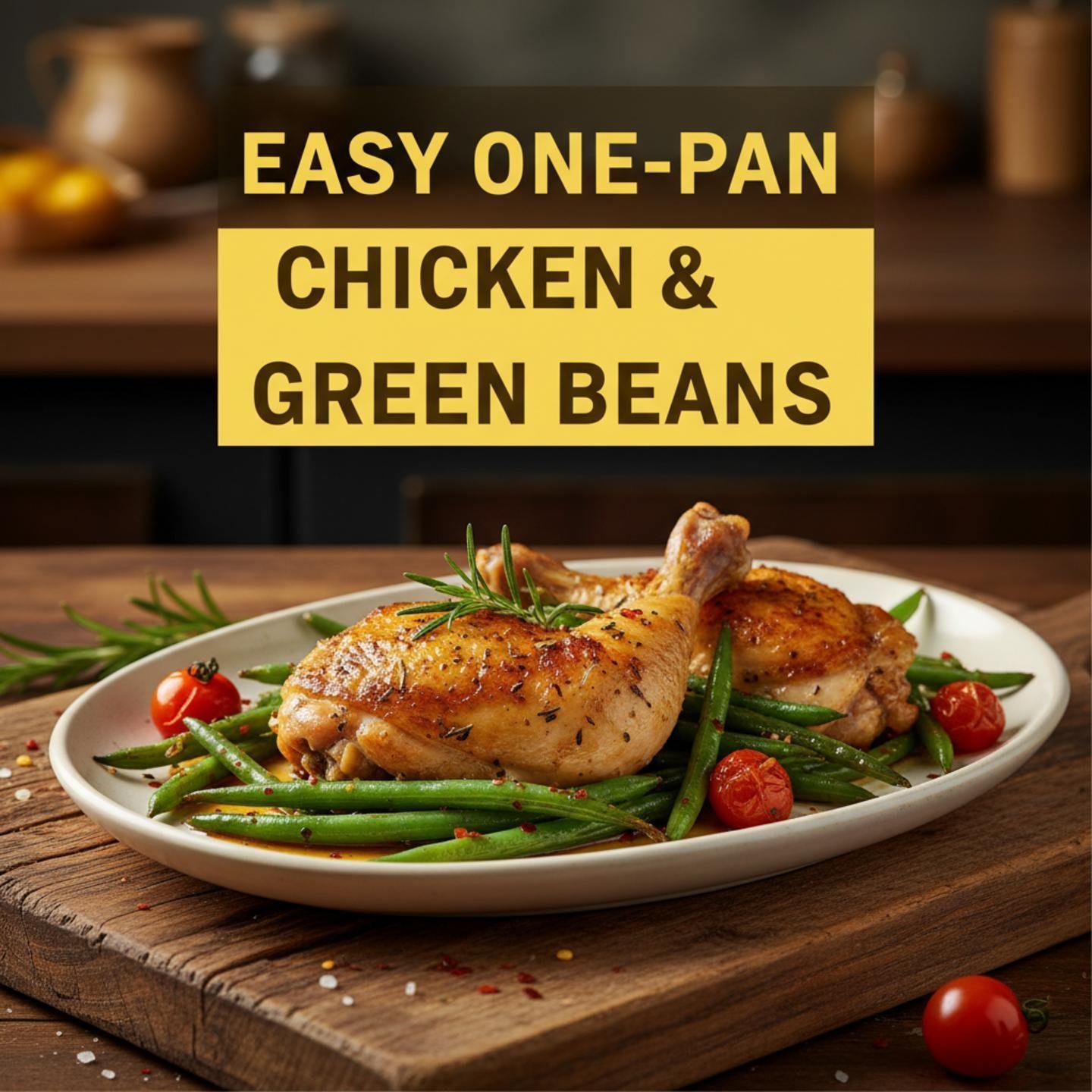 Easy One-Pan Chicken & Green Beans