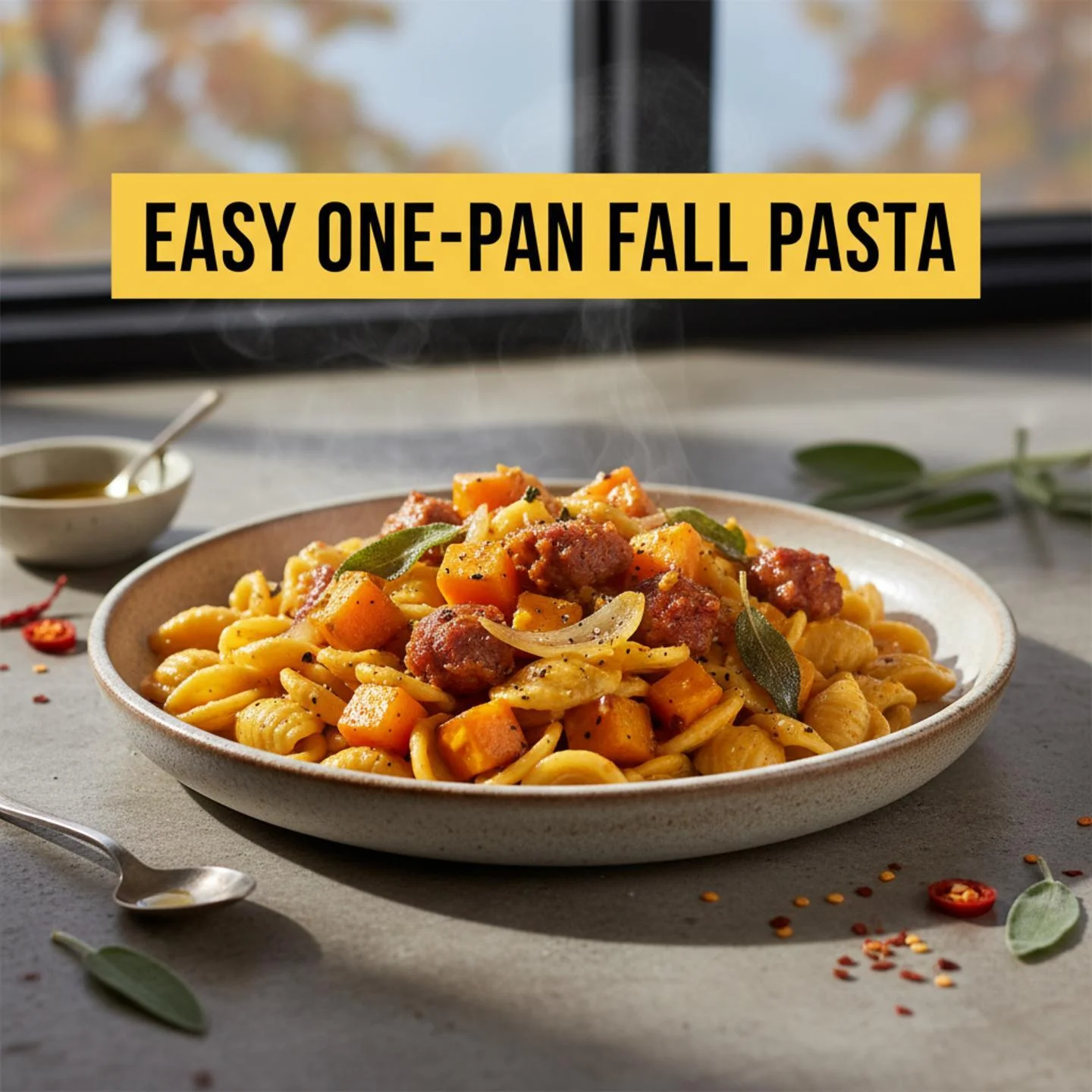 Easy One-Pan Fall Pasta