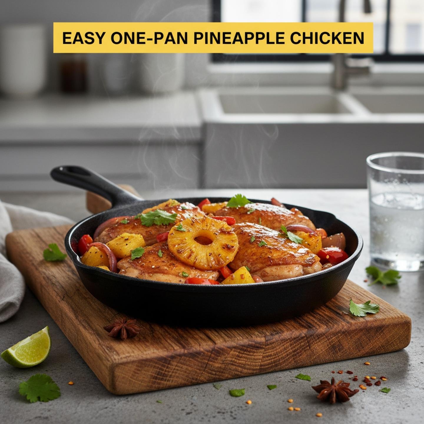 Easy One-Pan Pineapple Chicken