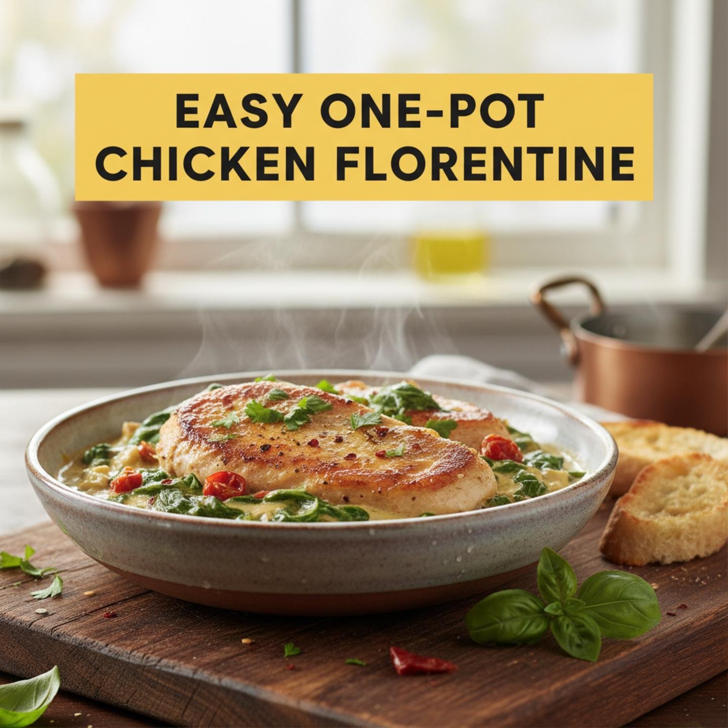 Easy One-Pot Chicken Florentine