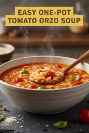 Easy One-Pot Tomato Orzo Soup