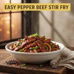 Easy Pepper Beef Stir Fry
