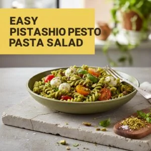 Easy Pistachio Pesto Pasta Salad
