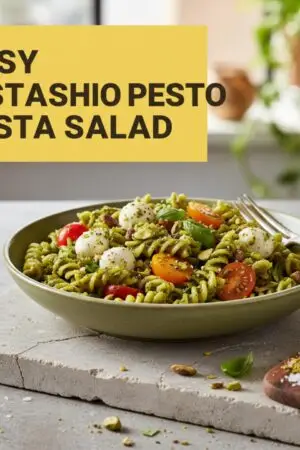 Easy Pistachio Pesto Pasta Salad