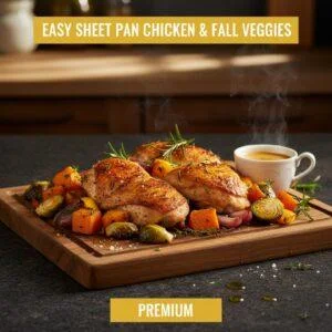 Easy Sheet Pan Chicken & Fall Veggies