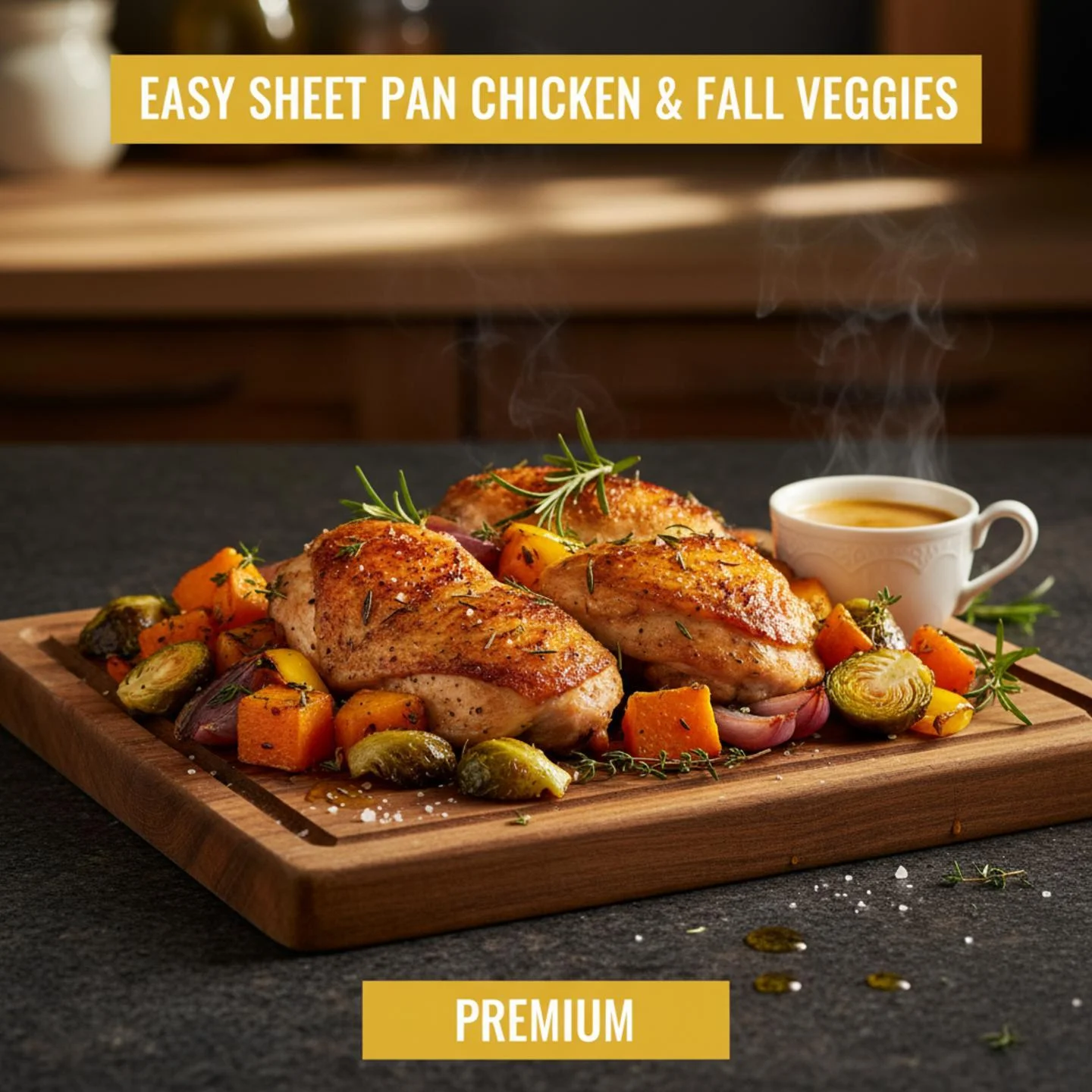 Easy Sheet Pan Chicken & Fall Veggies